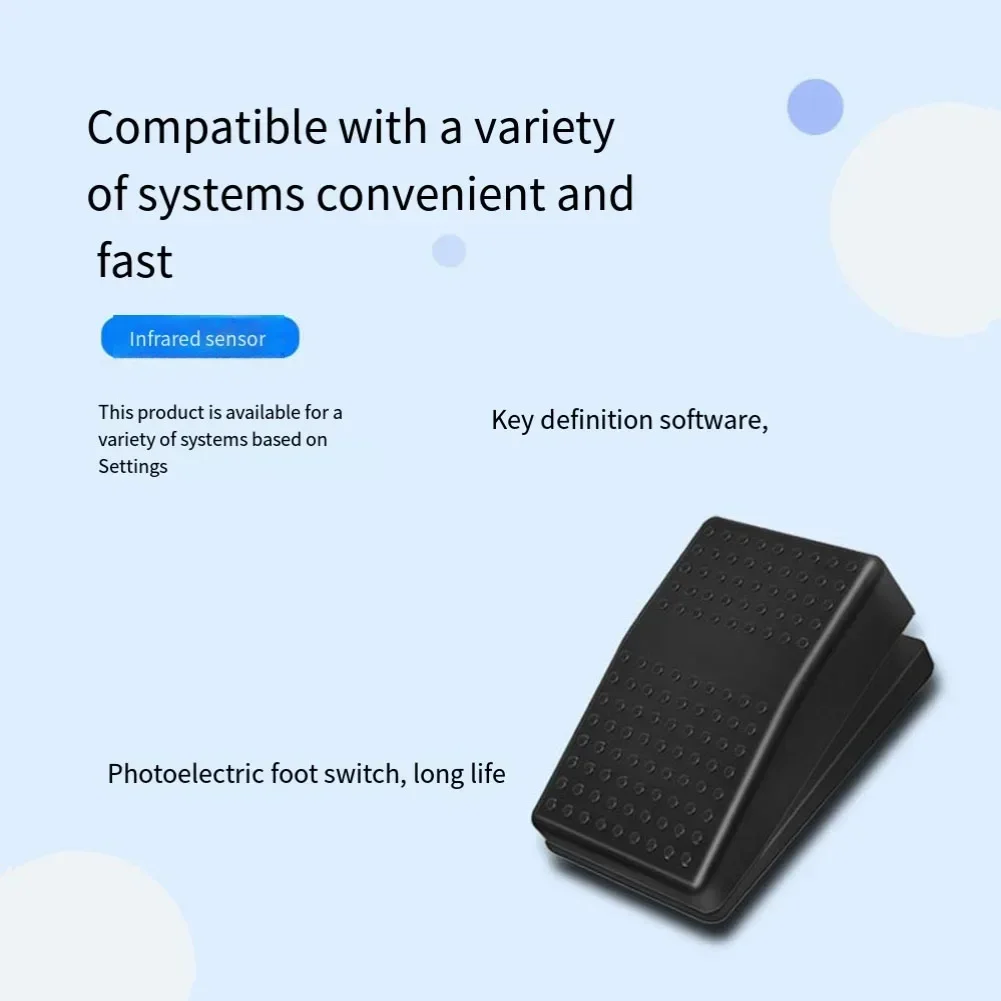 Efficient Gaming Tool For Professional Environments Foot Pedal Control Compact Design Compatibility For Multimedia Devices