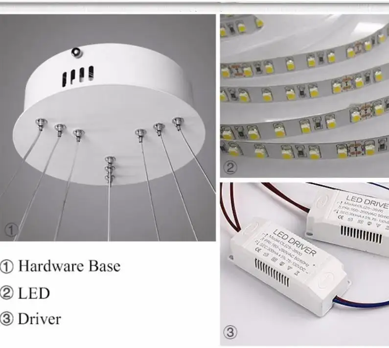 

Modern LED chandelier for living room dining room Acrylic aluminum suspension hanging light Home lighting decoration luminaire