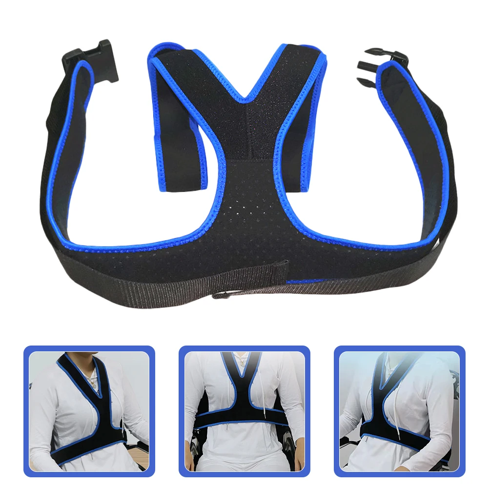 

Elastic Adjustable Wheelchair Seat Safety Strap For Elderly Adults Patients Prevents Falling Out Blue Durable Secure Protection