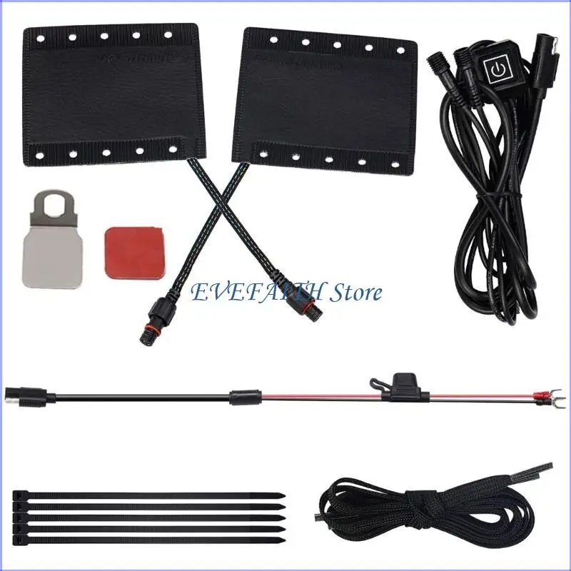 

124B ATV Heating Handlebar Adjustable Hot Grip Handle Cover Electric Hot Heated Grips