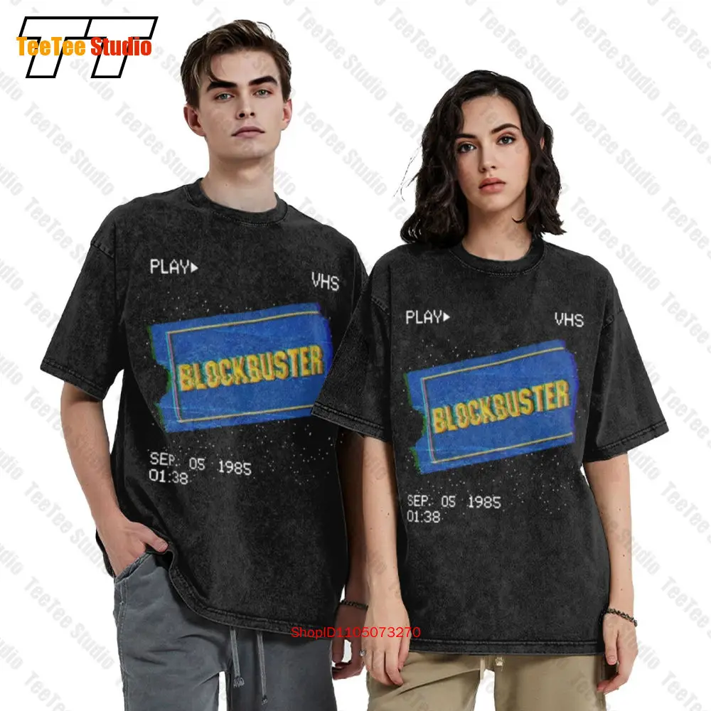 Blockbuster Video Games Vintage Store Vintage Oversized T-Shirt E1FI