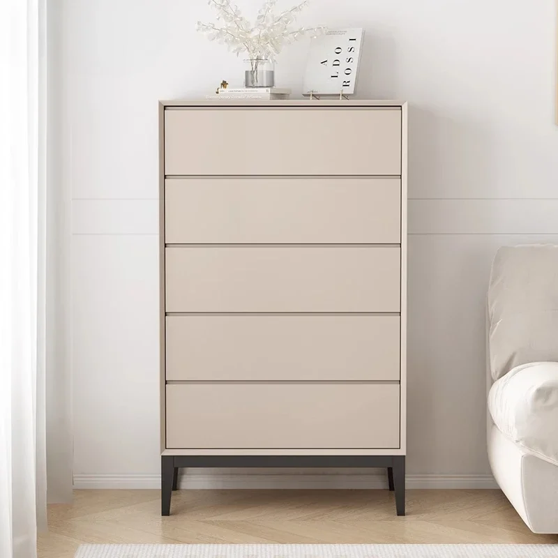 

Italian light luxury chest of drawers solid wood 4 chest of drawers modern minimalist living room storage cabinet porch locker