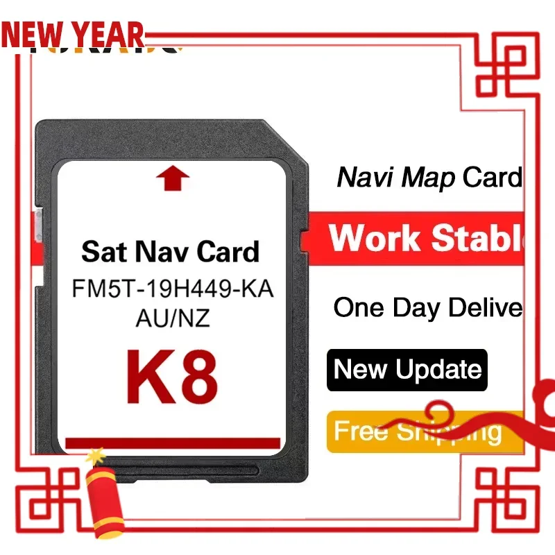 

Latest Naving FM5T-19H449-KA AU NZ Maps SD Card Navi 2022 for Ford K8 Mondeo Ranger Car Navigation Update GPS SD Card Map