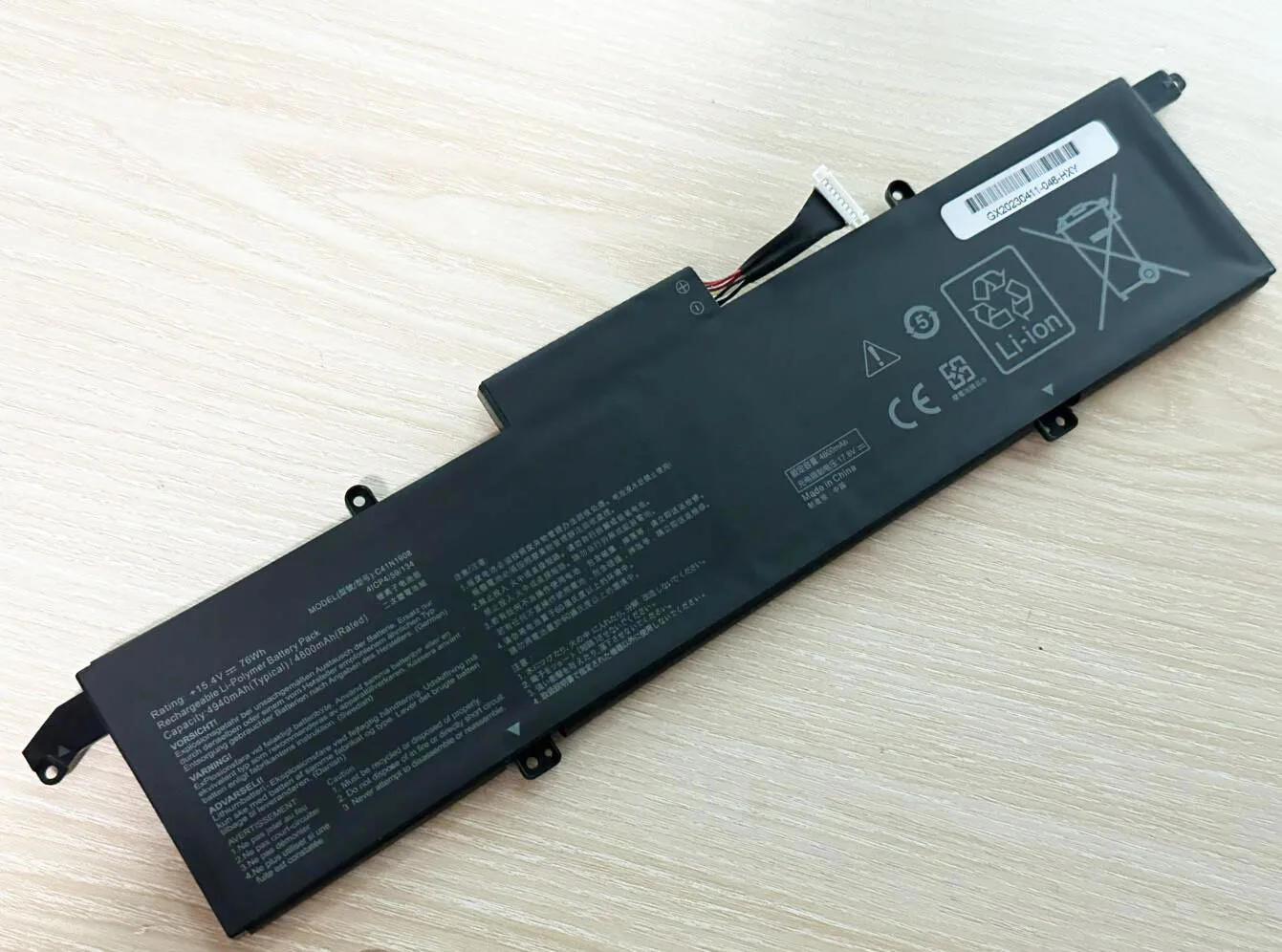 Imagem -03 - Bateria do Portátil para Asus Rog Zephyon C41n1908 0b20003610000 G14 Ga401 Ga401ii Ga401iu Ga401iv Ga401ih Ga401qm Ga401qh Ga401qh