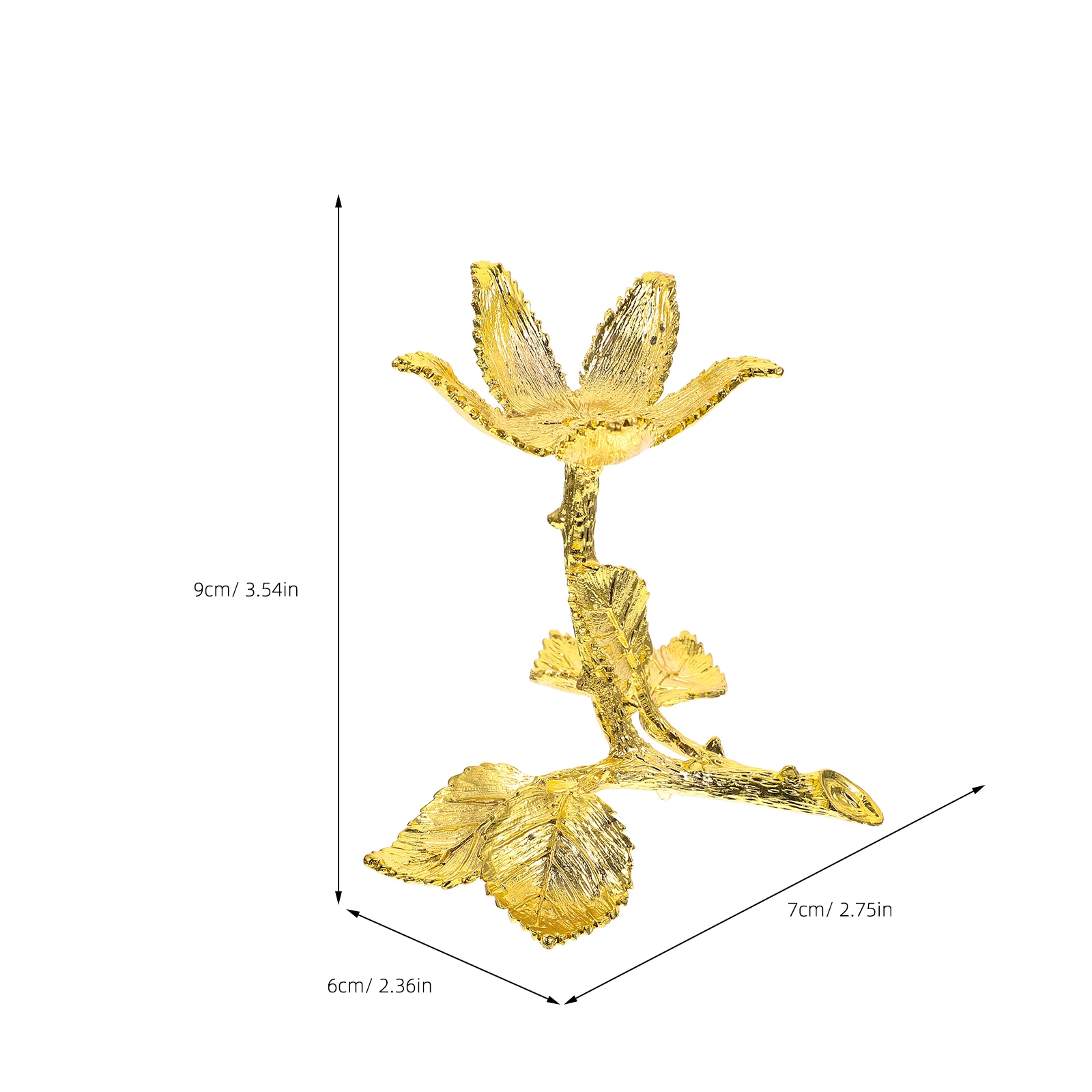 

Metal Rose for Crystal Ball Display Decor Spheres Crystal Display Pedestal Holder Desktop Exhibit Pedestal