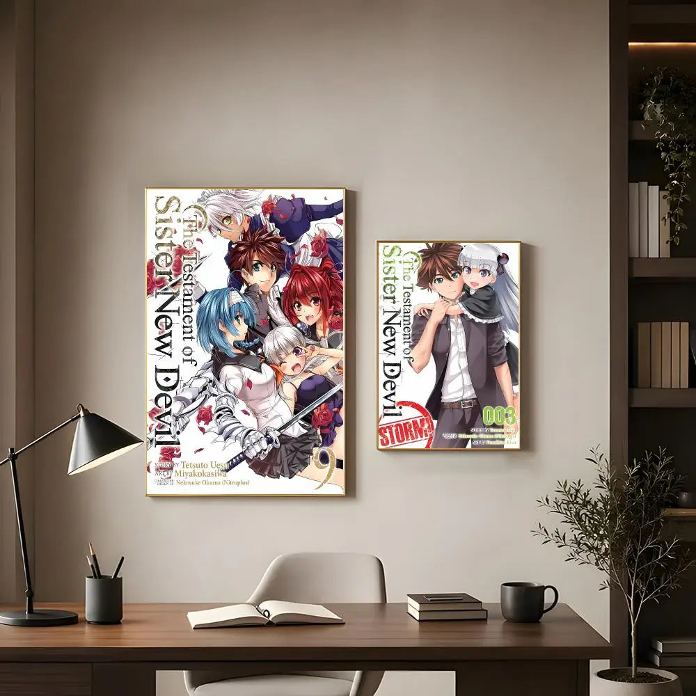 Fantasy Anime T-the Testament of Sister New Devil Poster Modern Interior Wall Decor & Trendy Home Highlights
