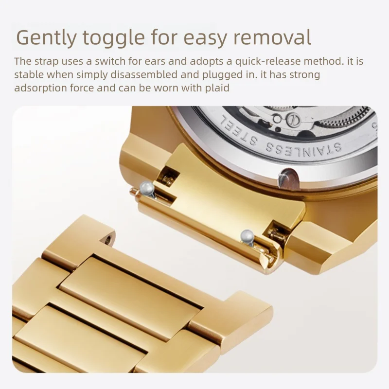 Orologio da uomo Shanghai Jungfrau Orologio meccanico automatico con tre diamanti Orologio tutto in oro Orologio con zaffiro 23-8205-GDGD