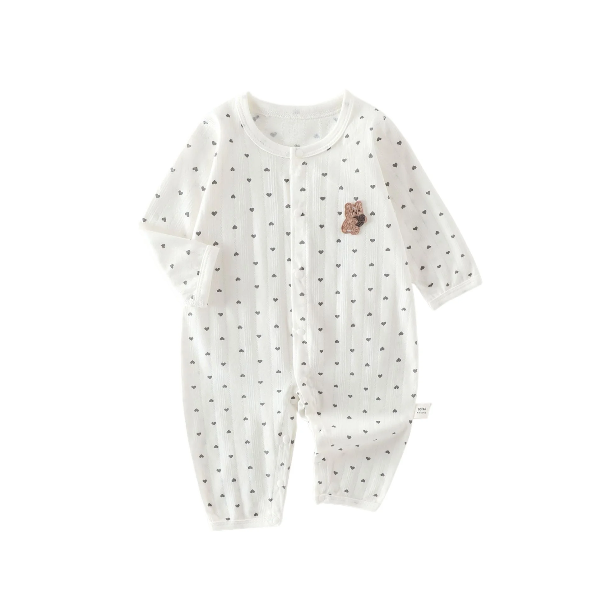 

Summer Thin Pure Cotton Newborn Baby Onesie Short Sleeve Breathable Infant Romper Toddler Climbing Jumpsuit Casual Daily Baby On