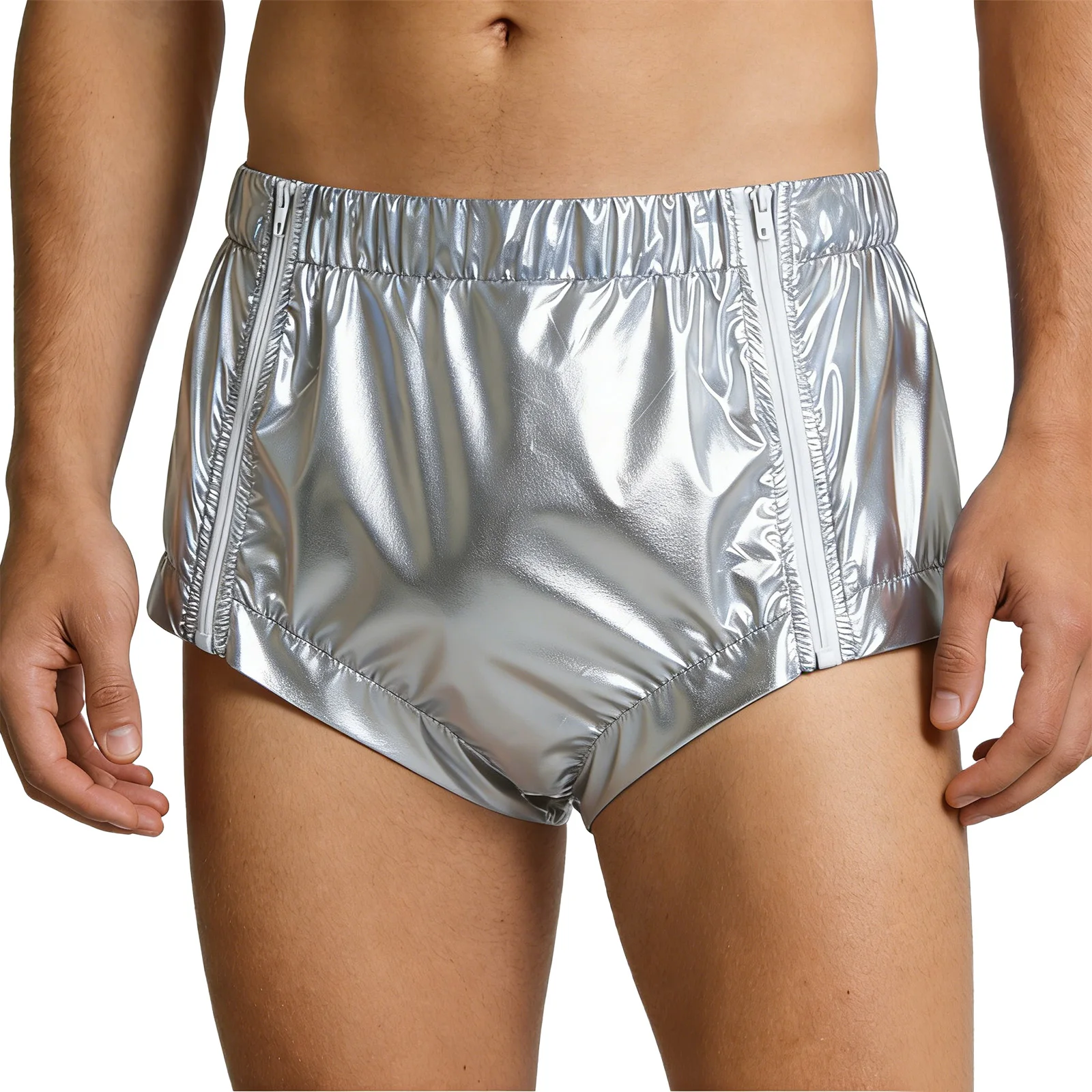 Adult Urinary Incontinence Leak-proof Diaper Cover Zipper Tear-away Waterproof Briefs Elderly Bedridden Special Needs Underwear