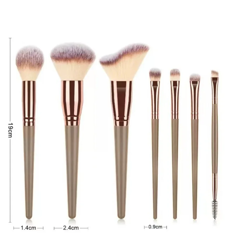 15 Zestaw pędzli do makijażu w kolorze szampańskiego złota, super miękki, gigantyczny zestaw pędzli do makijażu z darmową torbą