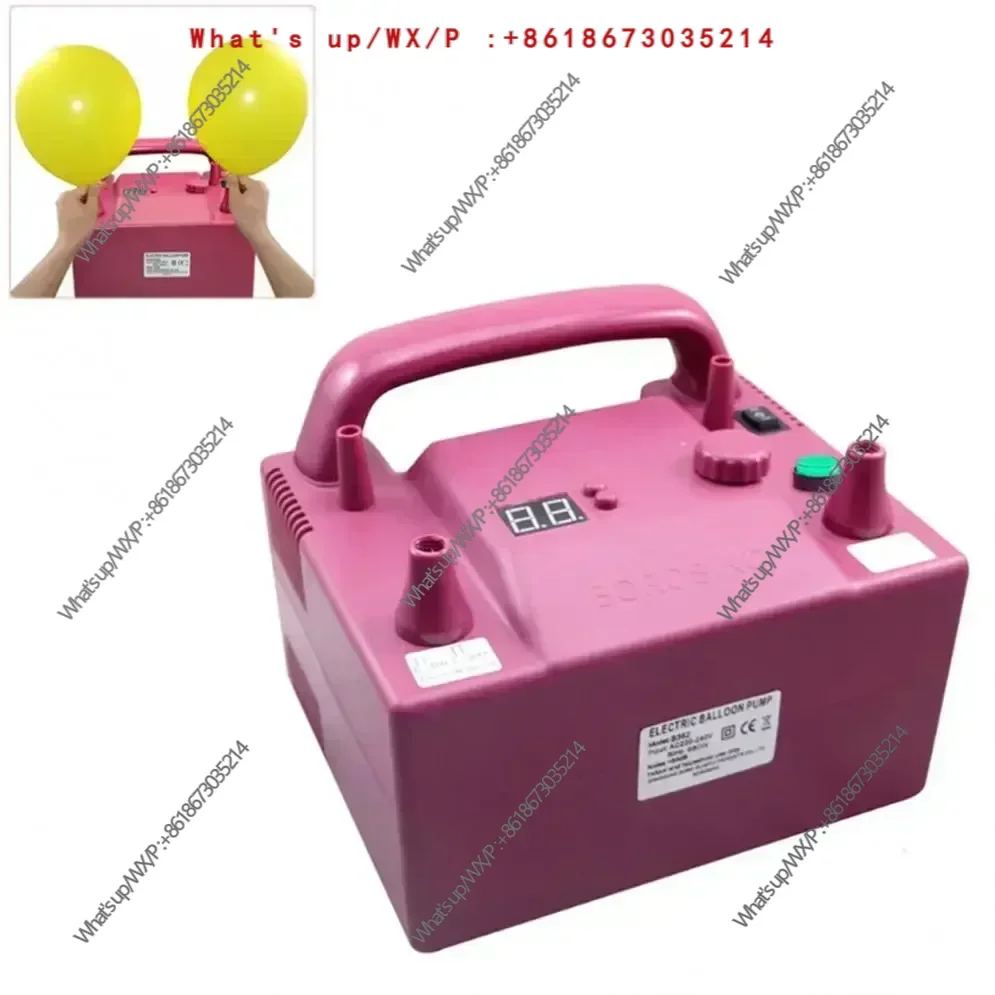 680W electric balloon pump with timer, air inflator pump, air blower for balloon with 2 nozzels