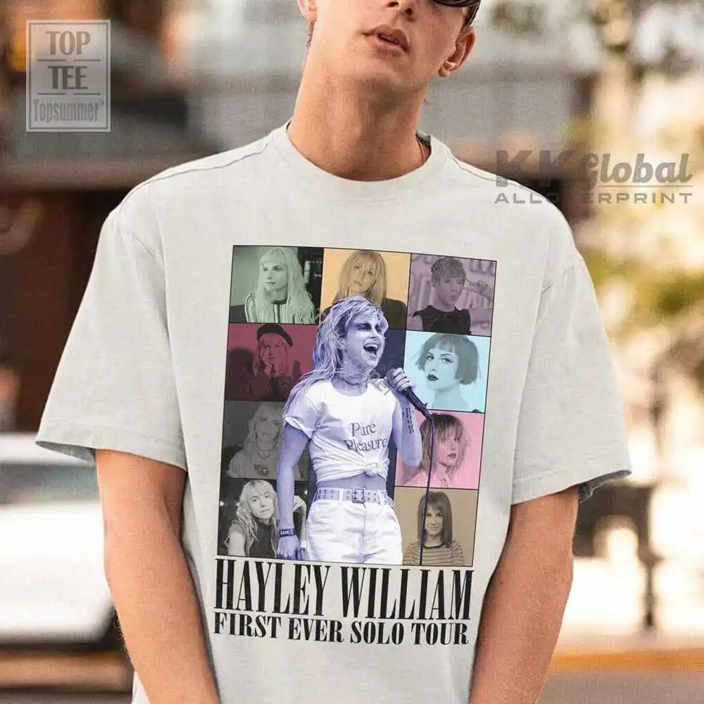 Винтажная рубашка Хейли Уильямс, Ретро рубашка Хейли Уильямс, Парамор 2023, Хейли Уильямс