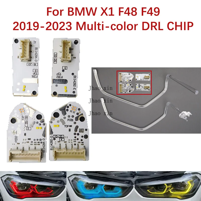 

Автомобильная фара DRL CHIP для BMW X1 F48 F49 Балласт 2019-2022, модуль источника света «ангельский глаз», направляющая полоса 63119477821 63119477835