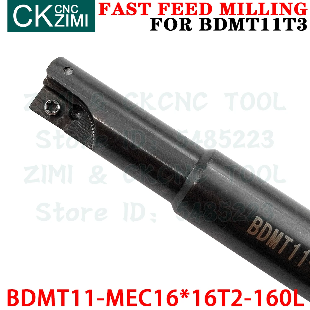 BDMT11-MEC16*16T2-160 2T Fast Feed Milling Tool Holder Milling Cutter Indexable Tools for BDMT 11T308ER Fast feed milling insert