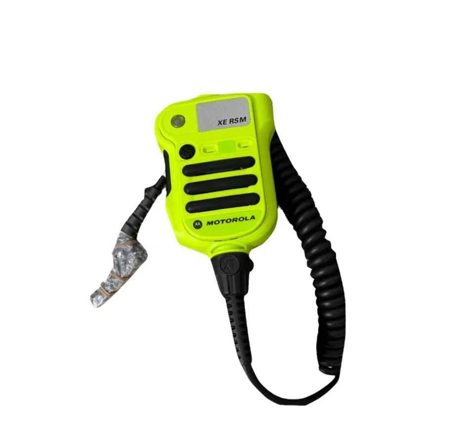 For  XE RSM Walkie Talkie Bright Green 2-Pin Mic PTT with Remote Speaker and Microphone