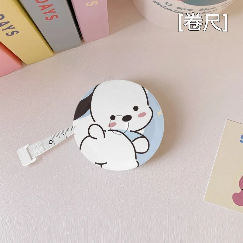 Sweet and cute HelloKitty pochacco creative cartoon pattern mini portable 2m measuring tape measure Sanrio children's toy gift