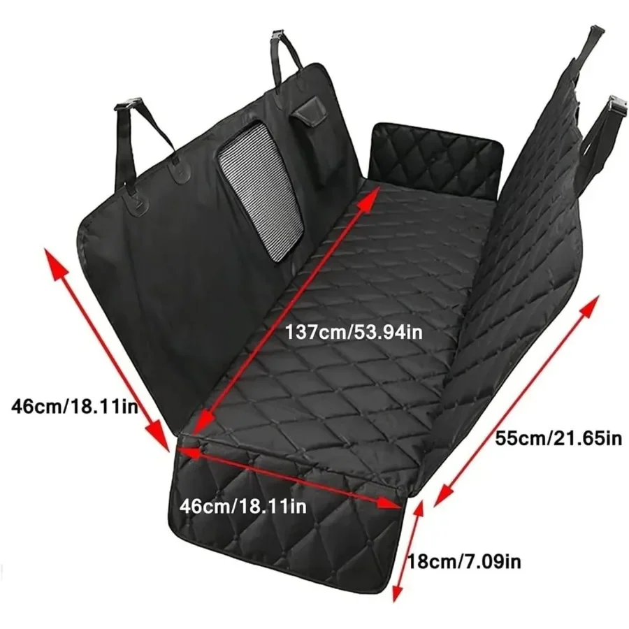 Dog Car Seat Cover for Back Seat Waterproof Dirt Proof Easy Install Removable Pet Travel Mat