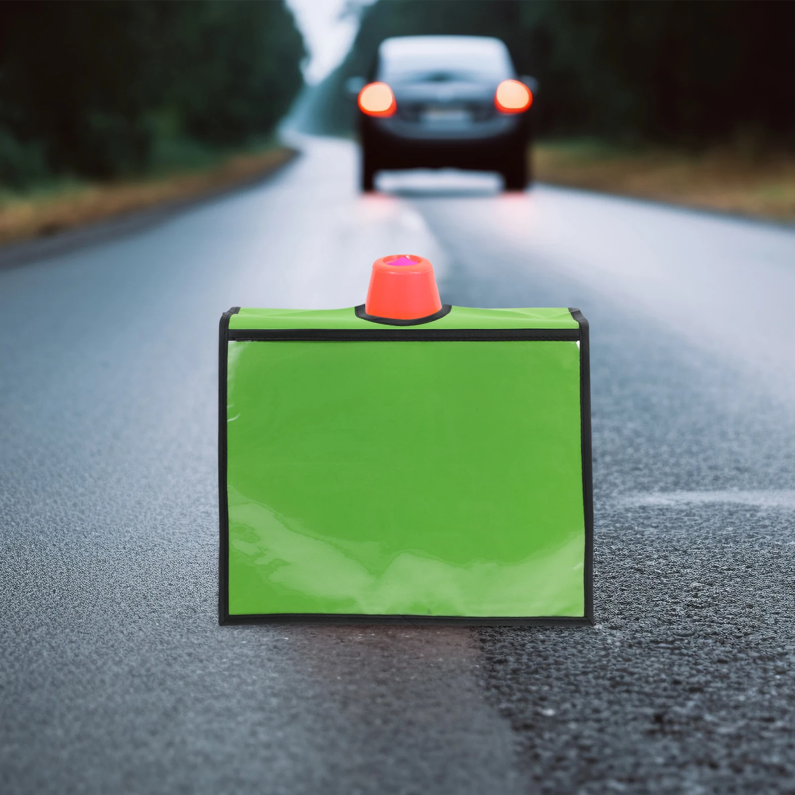 2pcs Traffic Covers High Visibility Safety Signal Sleeve Pockets Outdoor Warning Signs Activity Material