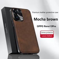 for OPPO Find X9 X8 X7 Ultra X6 Pro Realme 14 Reno 15 14 13 12 Case Leather Matte Soft Full Camera Protection ShockproofCover
