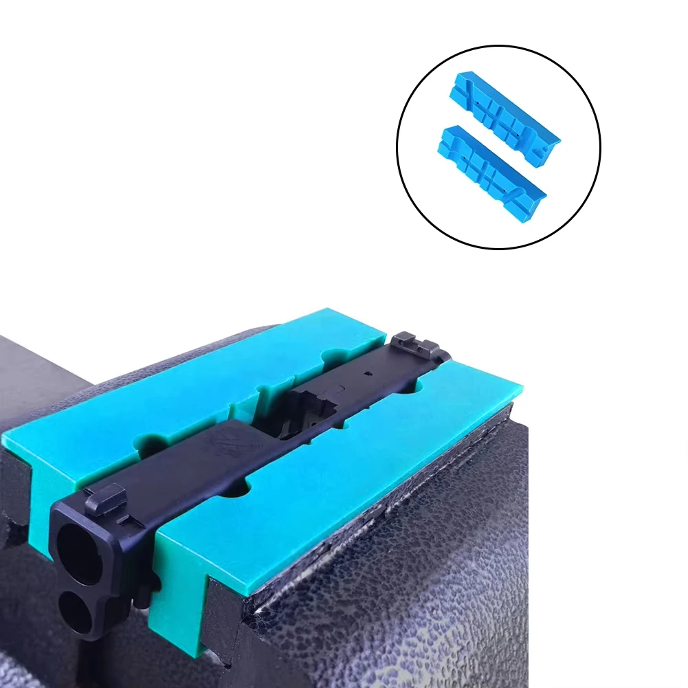 2pcs 4/5/6inch Vise Guard Strip Industrial Grade Magnetic Vise-Jaws Aluminum Alloy Non-Slip Rubber For Heavy-duty Clamping