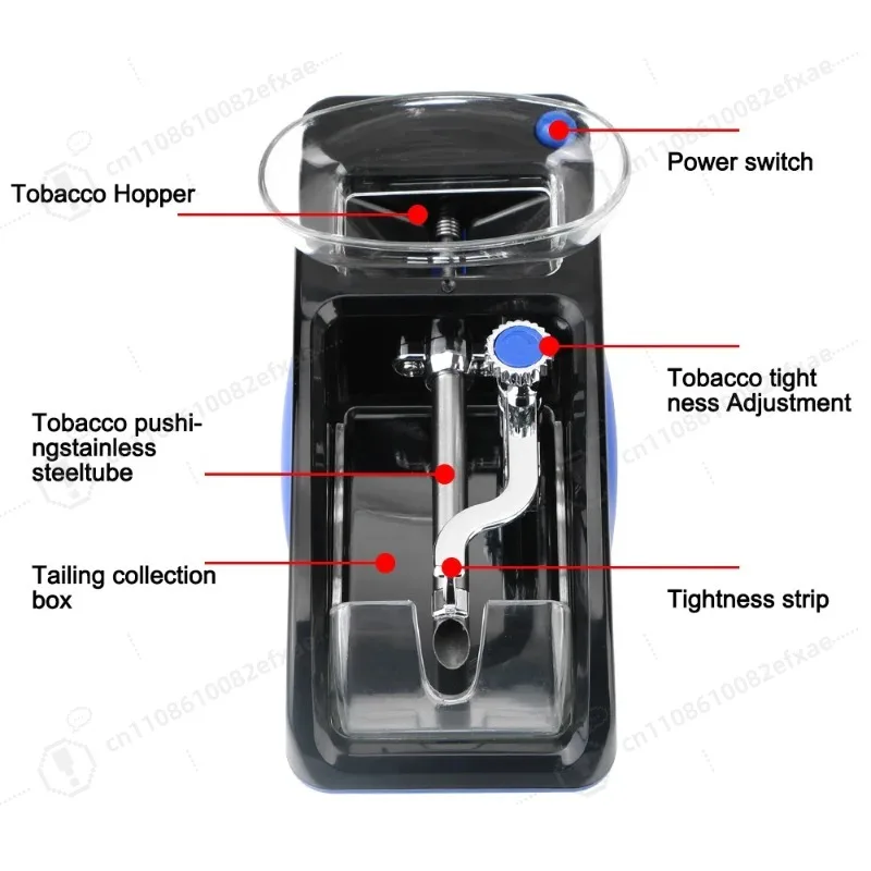 Automatic Cigarette Maker Machine Electric Tobacco Roller Injector DIY Smoking Tool for Standard and Slim Tubes EU US Plug