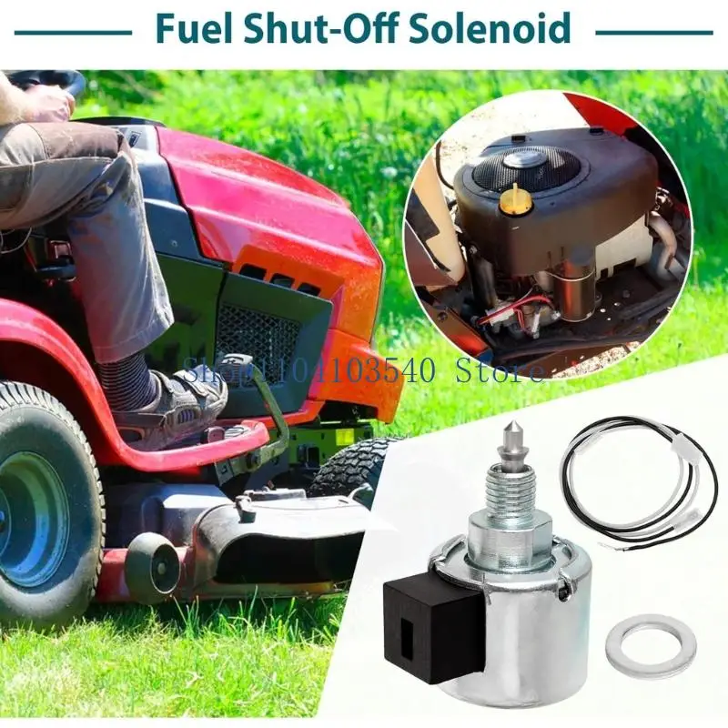 02DC Engine Supply Control Solenoid Kit Replaces 846639 694393 692734 497672 497157 with Threaded Mount and Top Electrical