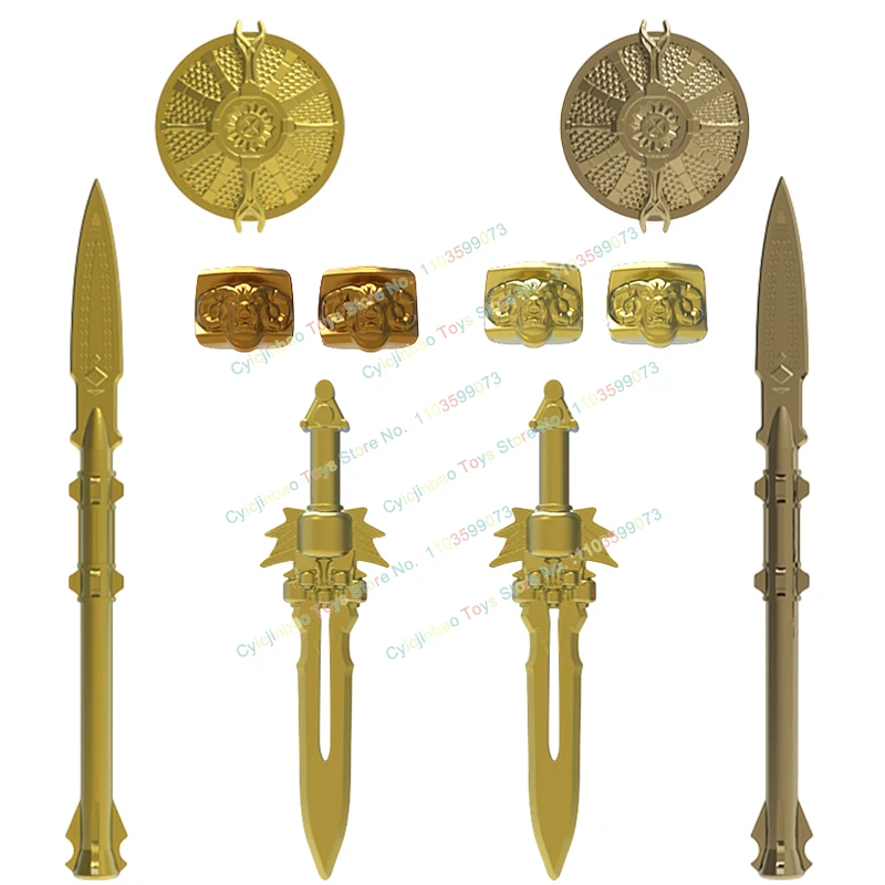 

FT16-19 Game Series Weapons Long Spear Shields Sword Soldiers mini Action Creative Figures Building Blocks Toys for Kids Gifts