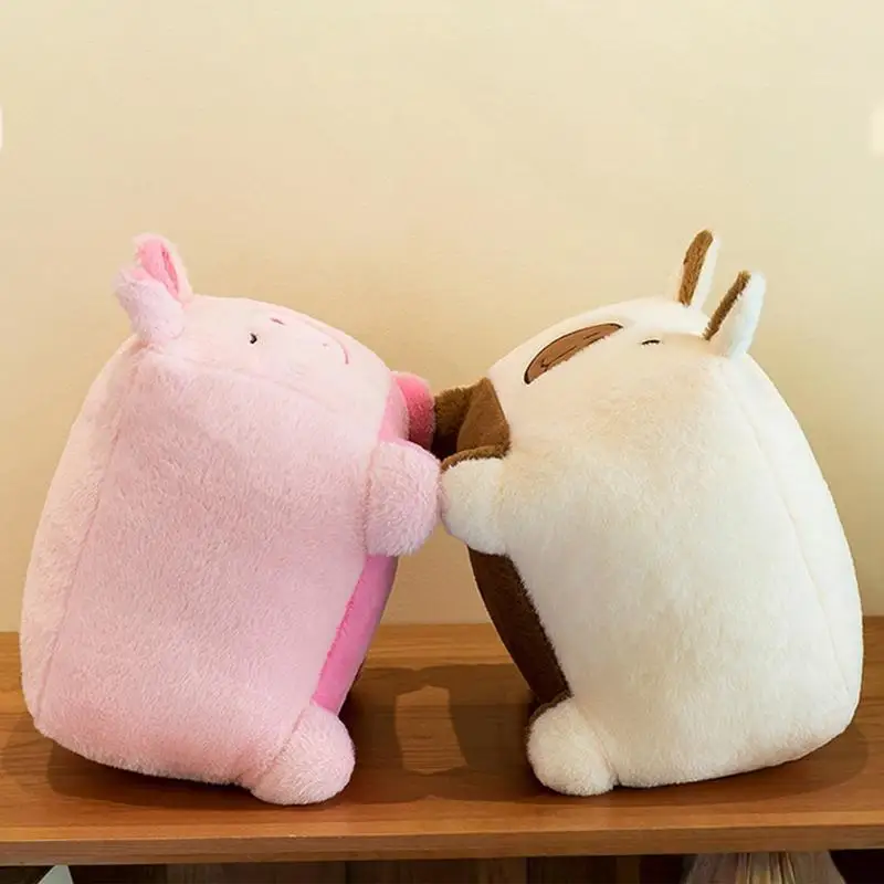 Plush Capybara Toy Plush Stuffed Animal Capybara Toy Soft Cuddly Doll Home Decor For Bedroom Sofa Bed Couch Car Chair Desk Shelf