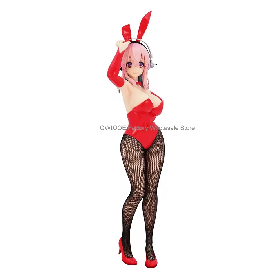 Original Genuine FuRyu 28cm Super Sonico Cartoon Action Figure PVC Toys Figures For Christmas Gifts