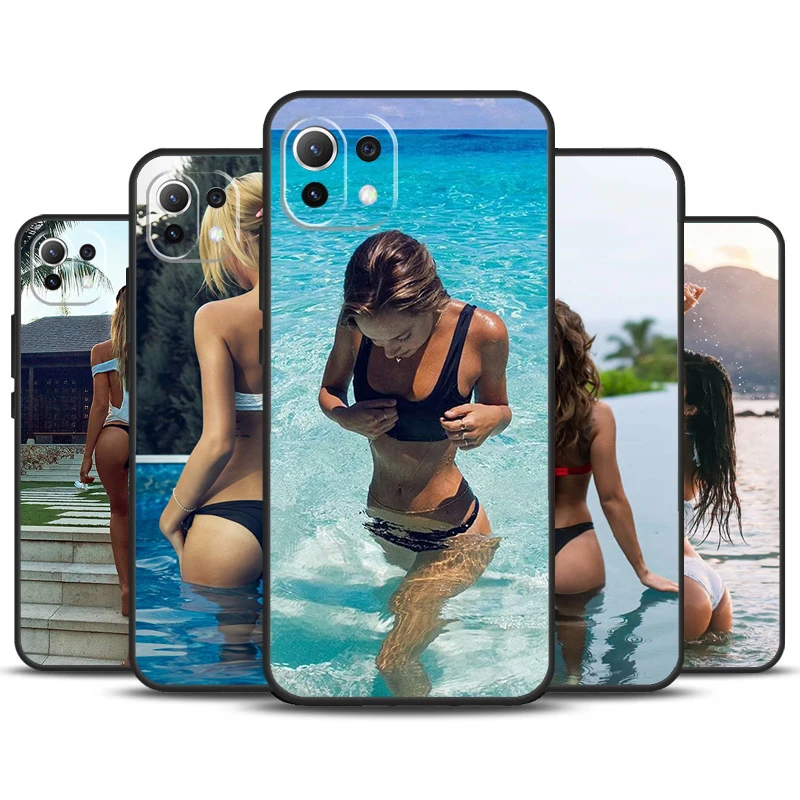 Sexy Girl Underwear Case For POCO M6 X3 X5 X6 Pro F3 F5 M5s Cover For Xiaomi 13T 12T 11T 14 Pro 12 13 Lite Case