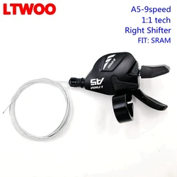 LTWOO A5 9 Speed Mountain Bicycle  Parts Right Shift Lever 9V Gear Groupset 1:1 Tech Compatible with Sram X7 X5