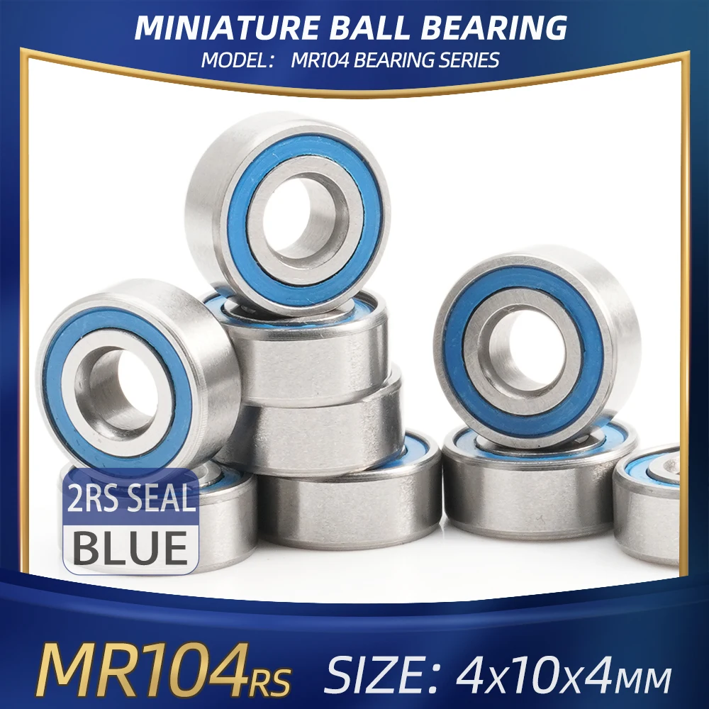 10pcs 5x11x4 mm MR115RS ABEC3 MR126 MR128 MR148 MR125 MR115 MR137  MR115-2RS Miniature Ball Bearings Blue Sealed L1150D Bearing
