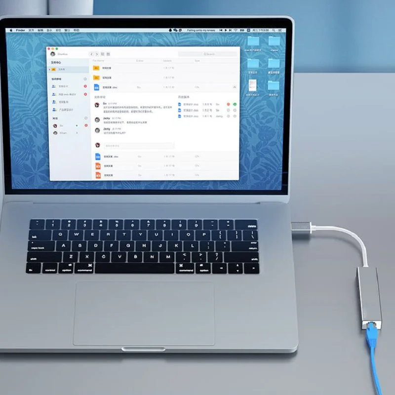 USB Type C Ethernet Adapter USB Type-C To RJ45 100/1000Mbps Network Card USB3.0 Lan Internet Cable For MacBook PC Window Android