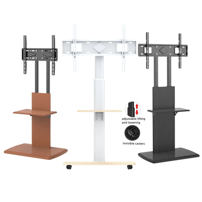 ZJW STLF Supporto in legno avanzato Supporto doppio a 2 livelli con computer mobile Sotrage e carrello Carrello medico doppio