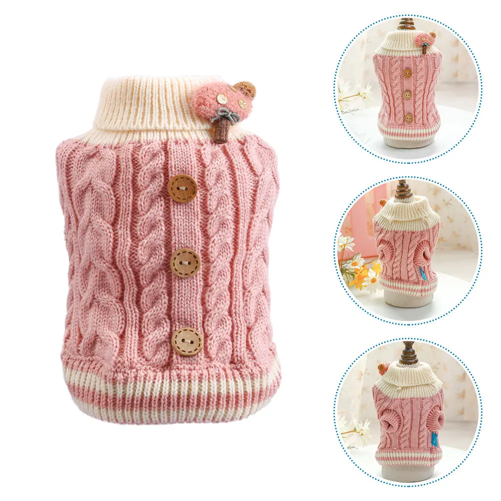 

Pet Warm Keeping Sweater Adorable Cat Puppy Autumn Winter Outfit Comfortable Dog Clothes Lovely Costume Dog Sweater