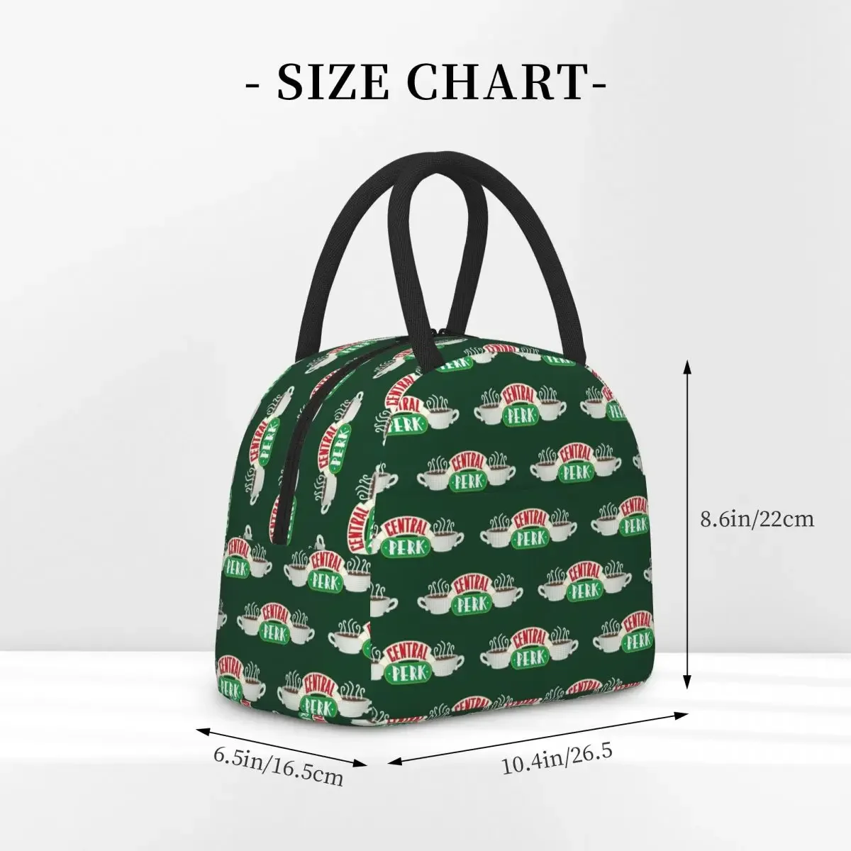 Central Perk Friends TV Show Insulated Lunch Bag for Women Kids Portable Food Boxes Thermal Lunch Box Tote