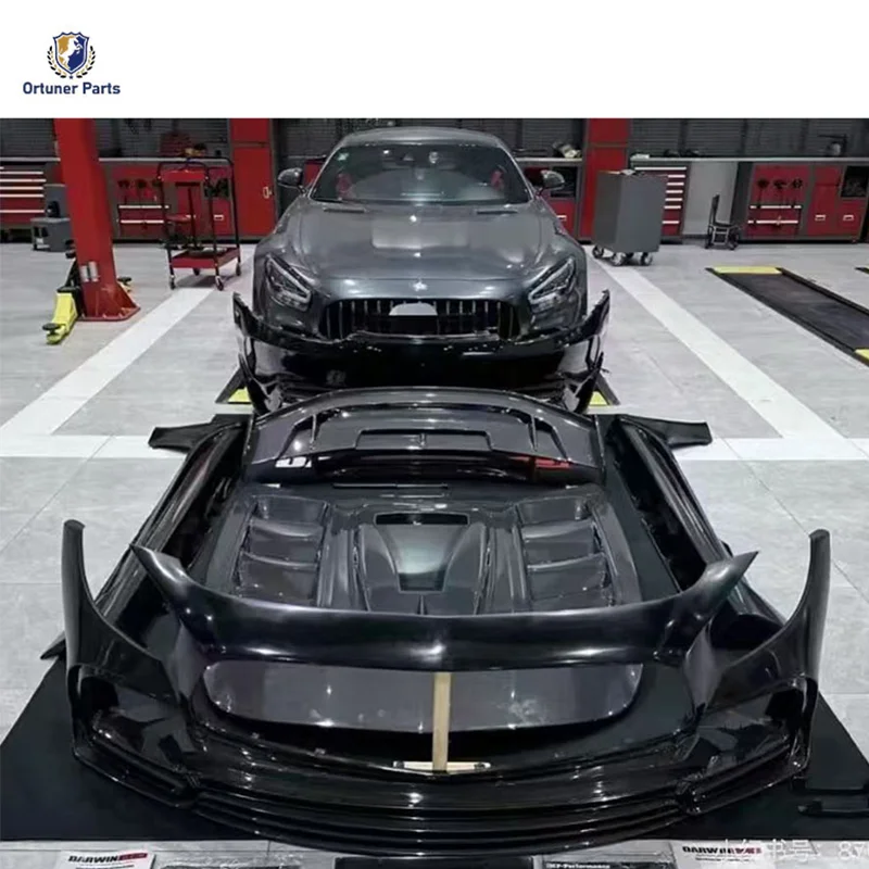 JT New Ortuner IM P2 Style 2018-2019 Benz for AMGGT Carbon Fiber Bumper Body Kit with Screw-On Attachment 6-Month Warra