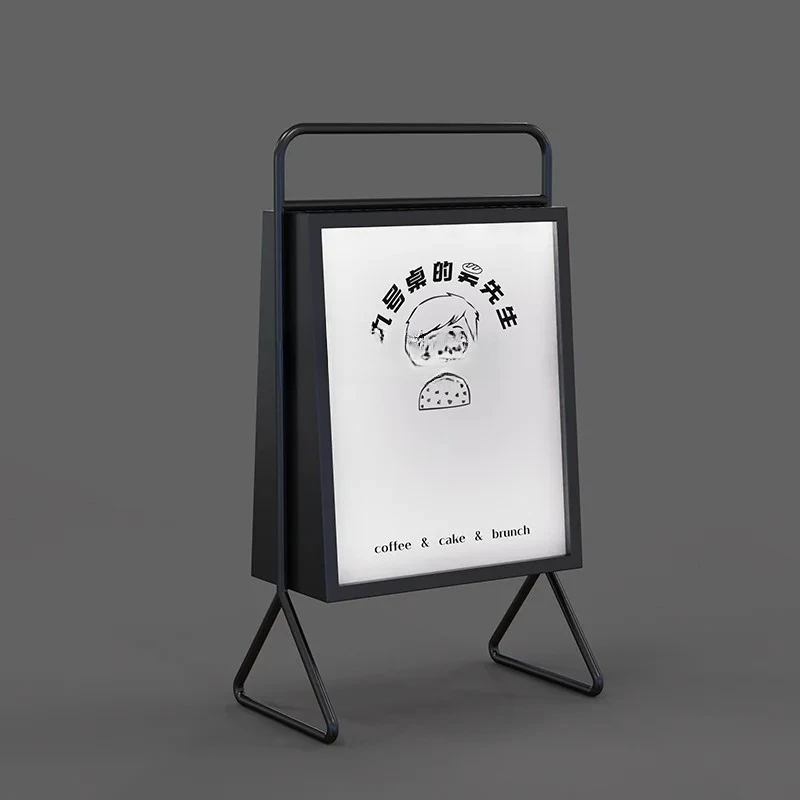 Y Outdoor landing, portable waterproof landing vertical light sign luminous display stand card customization