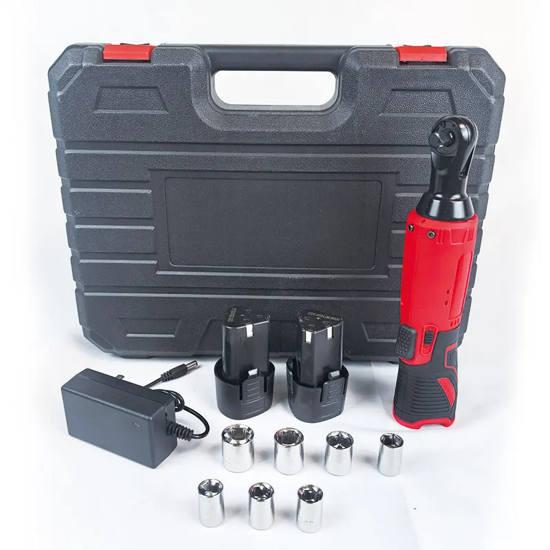 Industrial cordless electric 12v ratchet wrench set 3/8 'lithium-ion battery charger 2-piece lithium-ion battery
