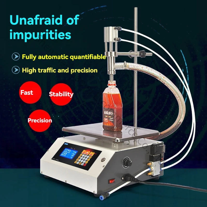 Automatic Liquid Filling Machine Viscous Mixed Impurities Oil Splashed Spicy Snail Powder Soup Quantitative Dispensing