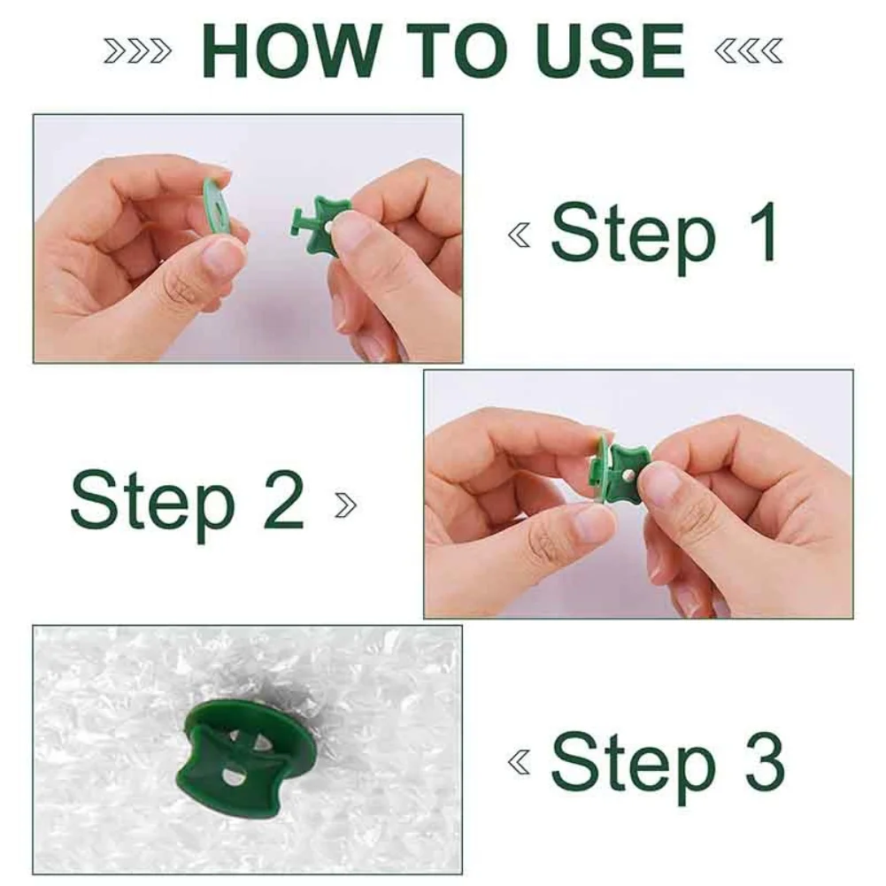 Garden Clips Fixing Clips Easy Installation Enhanced Insulation For Greenhouse Clips For Garden Plants As Shown