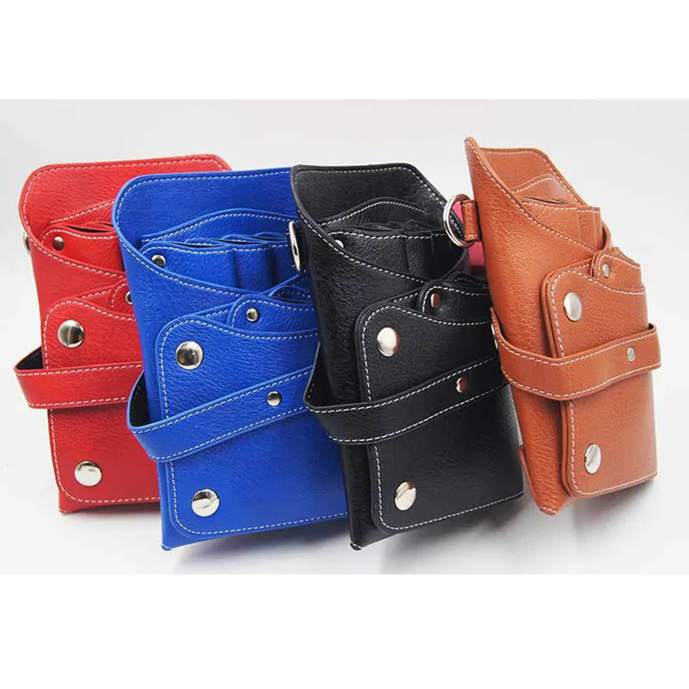 

Профессиональная сумка для инструментов парикмахера, многофункциональный чехол для ножниц, органайзер для салонных инструментов, расчесок, зажимов, крепление на пояс, черный цвет