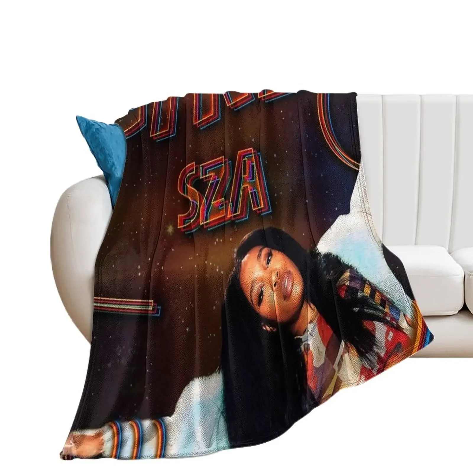 

SZA Ctrl Poster Throw Blanket Decorative Beds Plaid Polar Blankets