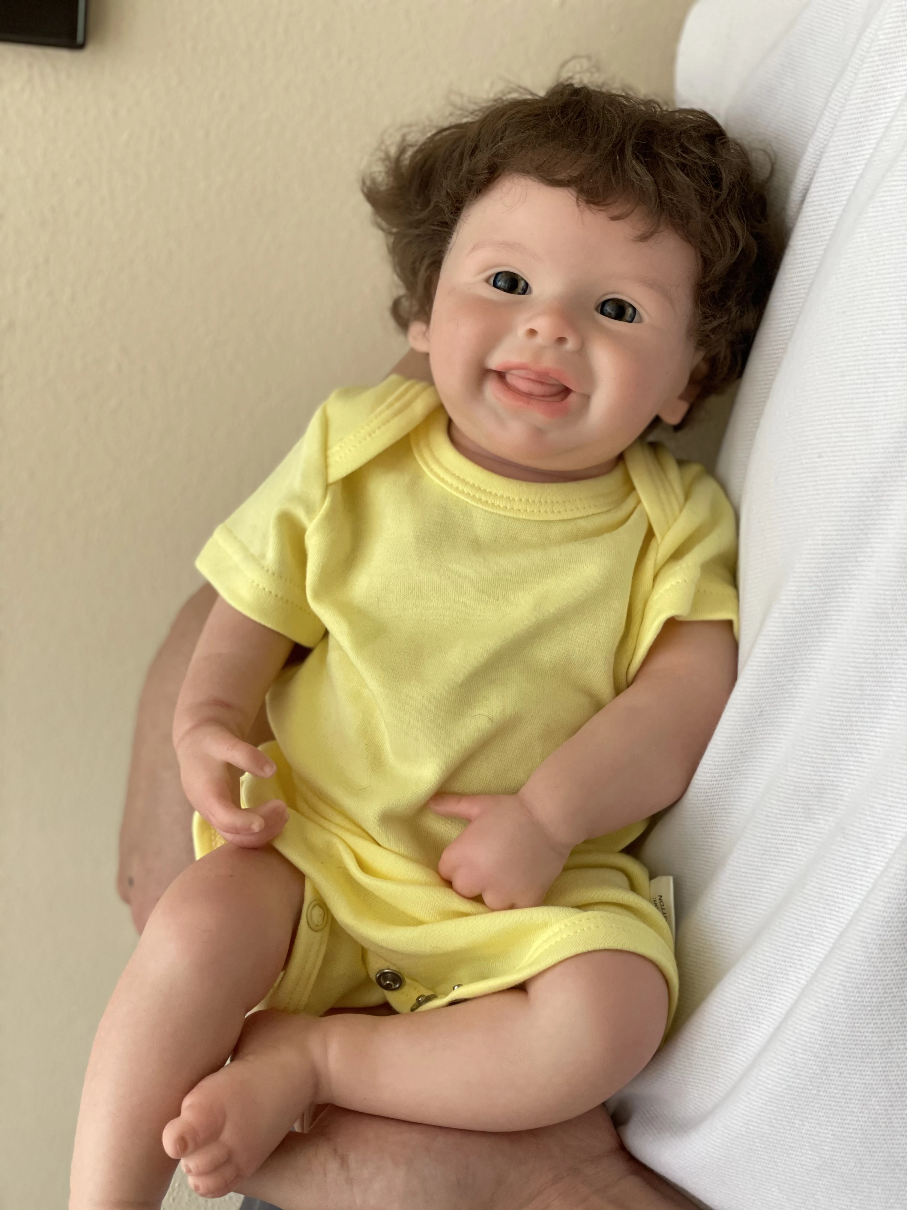 45CM Reborn Silicone Dolls Harper Handmade Painted Full Soft Solid Silicone Reborn Baby Dolls For Kid's Gifts Corpo De Silicone