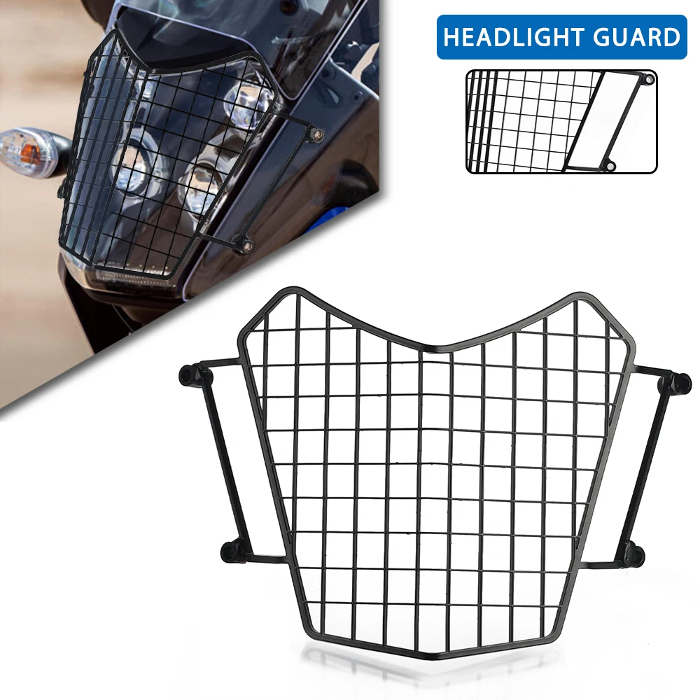 

New Motorcycle Headlight Protector Shield Guard Headlamp Mesh Grille Cover For YAMAHA TENERE700 TENERE 700 WOLD RAID 2022-2023