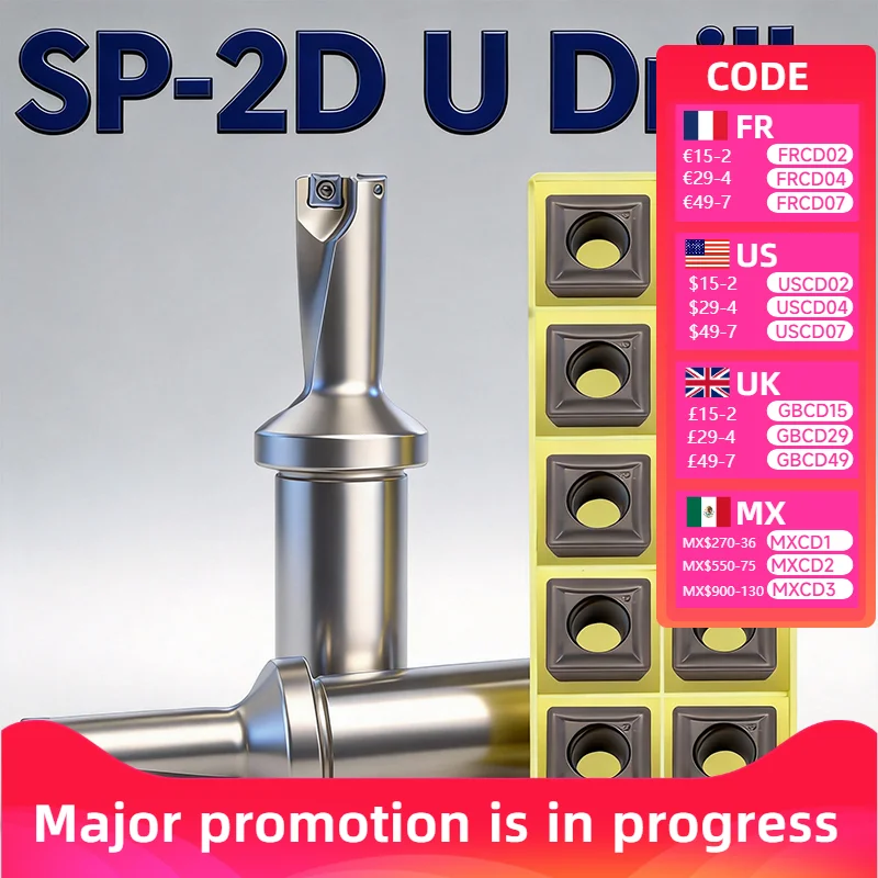 2dインデックス式uドリルspシリーズc20-c25-c32-spmgインサートクイックuドリル（cnc機械・旋盤用金属穴あけ加工）