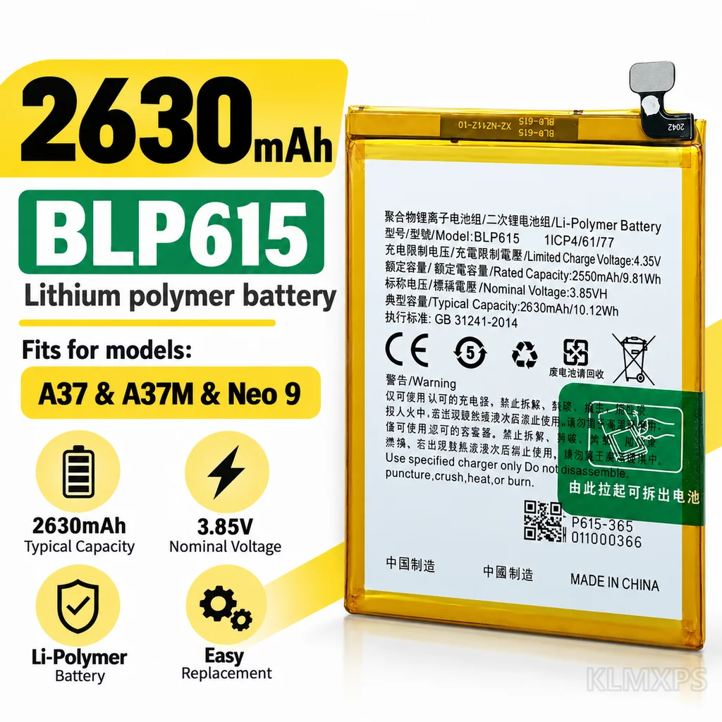 BLP615 Replacement Battery for OPPO A37 A37M Neo 9 Mobile Phone Internal Built-In Battery