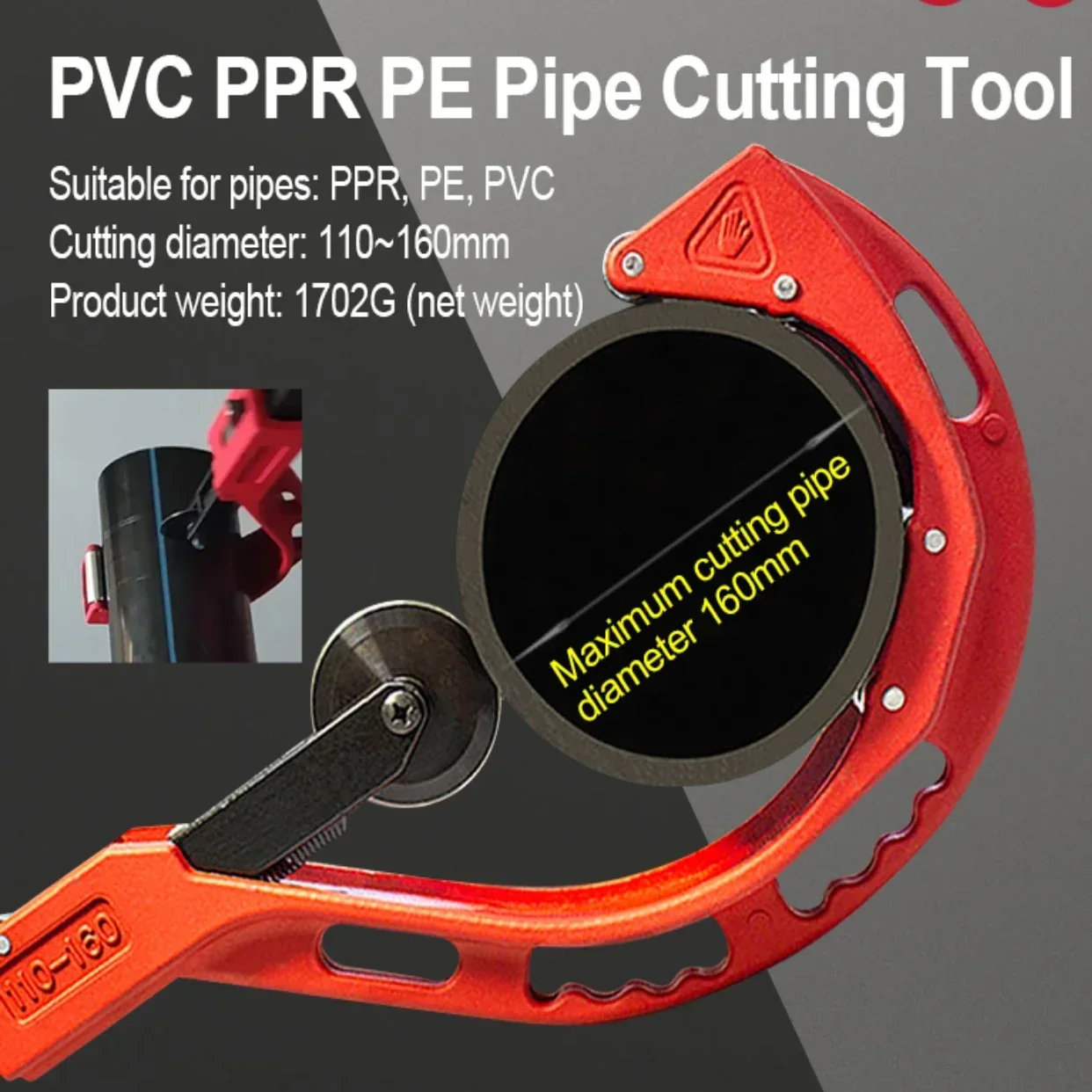 PPR Pipe Cutter 50-120mm Dual-purpose Scissors, Great for Composite Pipe PE Plastic Hot Melt Pipe PVC  Cutter