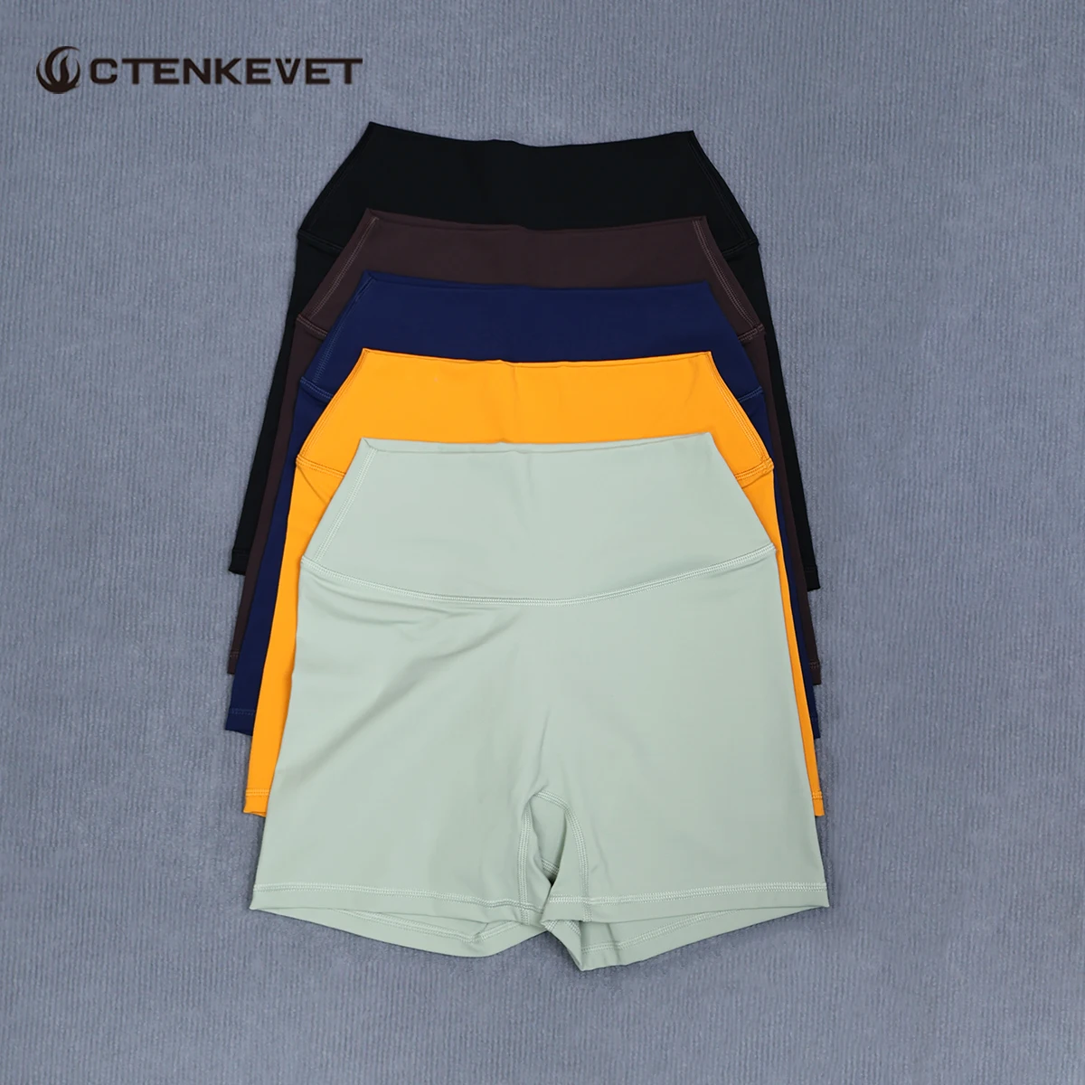 Ctenkevet Pantalons de yoga taille haute pour femmes, leggings d'entraînement à séchage rapide qui rehaussent les fesses, shorts de fitness pour la course à pied et le cyclisme