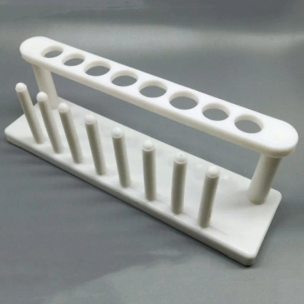 Plastic Test Tube Rack 8 Holes Stand Test Tube Stand Shelf School Supply Laboratory Test tube Stand Plastic Tube Holder